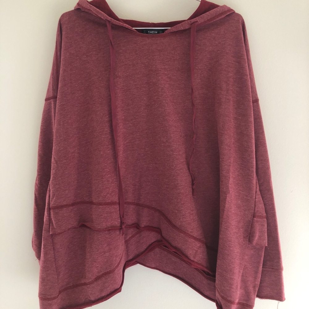 Shein layered asymmetric sweatshirt